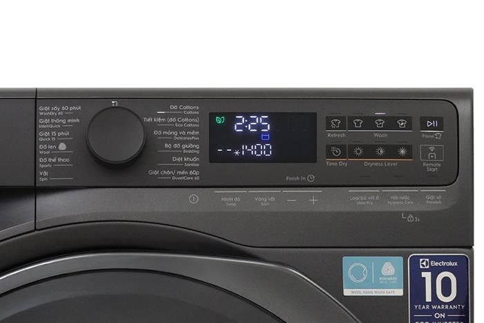 Máy giặt sấy Electrolux UltimateCare 700 Inverter giặt 11 kg - sấy 7 kg EWW1143R7SC